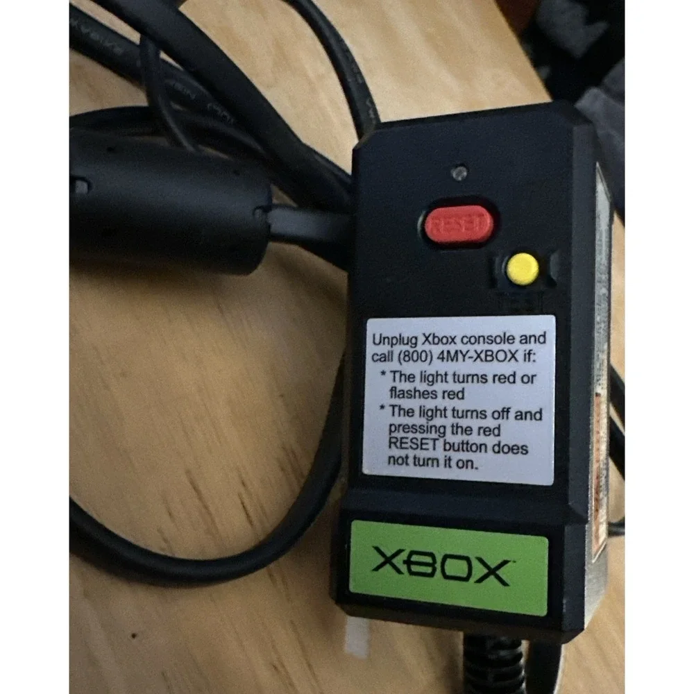 Original Microsoft OEM Xbox Power Surge Supply AC ADAPTER CABLE GREAT CONDITION